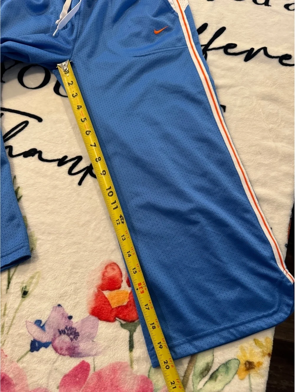 Vintage Nike athletic pants (blue and white, 90s, Big Girls' size XL